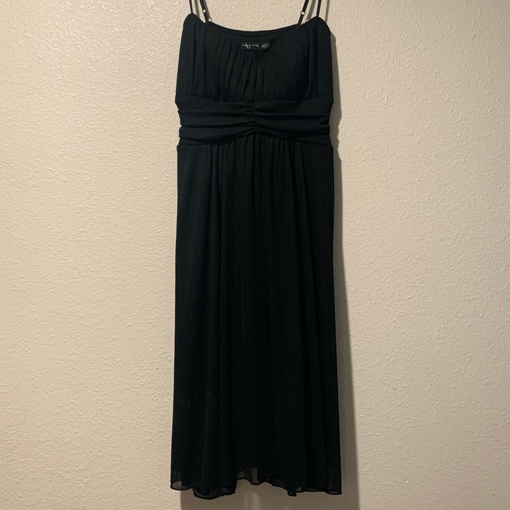 Spaghetti strap black dress